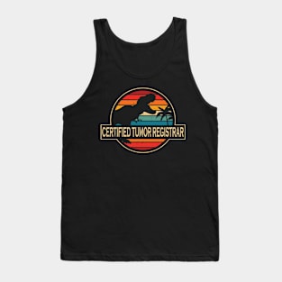 Certified Tumor Registrar Dinosaur Tank Top